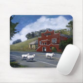 Tomales Rathaus mit Schafen Mousepad (Mit Mouse)
