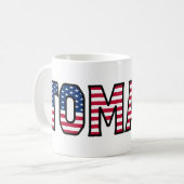 Tomasz Name Vorname USA styled Tasse Kaffeetasse (Vorderseite Links)