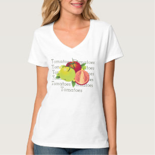 Tomate-botanischer Gemüseblumenfrucht-Garten T-Shirt