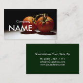 Tomate-frischer Saft-vegetarische Gemüsekarte Visitenkarte (Vorne/Hinten)