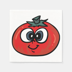 Tomate-Gesichts-Papierservietten Serviette