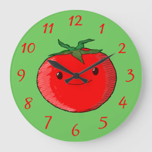 Tomate Große Wanduhr