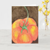 Tomate-Gruß-Karte Karte (Gelbe Blume)