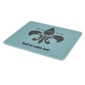 Tomate im Gumbo sagte kein Cajun Schneidebrett (Ecke)