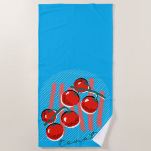 Tomate im italienischen Stil Strandtuch