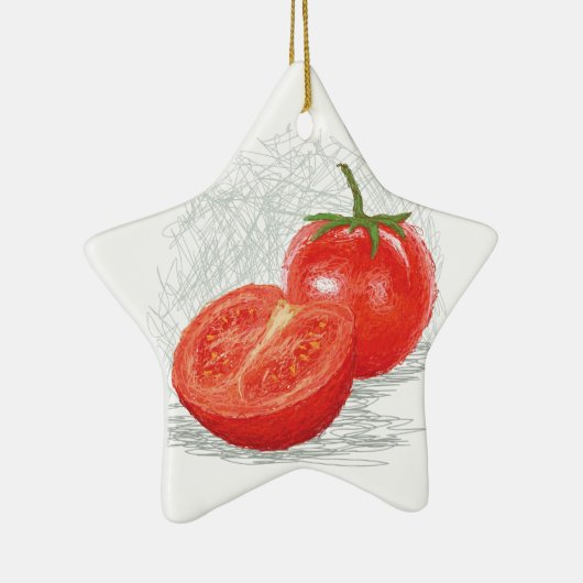 Tomate Keramikornament (Rechts)