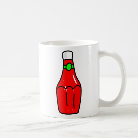 Tomate-Ketschup Kaffeetasse (Rechts)