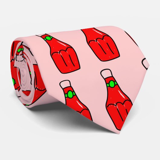 Tomate-Ketschup Krawatte (Gerollt)