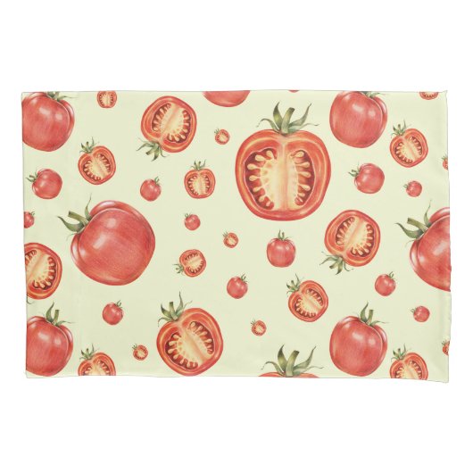 Tomate Kissenbezug (Vorderseite-Links)