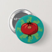 Tomate-Knopf Button (Vorne & Hinten)