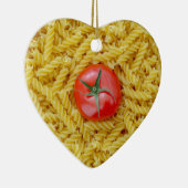 Tomate mit Fusilli-Pasta Keramikornament (Rechts)