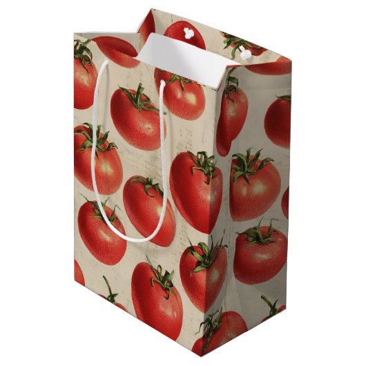 Tomate Mittlere Geschenktüte (Rückseite Schrägansicht)