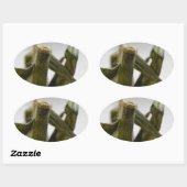 Tomate Ovaler Aufkleber (Blatt)