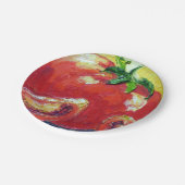 Tomate-PapierTeller durch Paris Wyatt Llanso Pappteller (Schrägansicht)