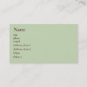 Tomate-Pflanzen-Geschäfts-Karten Visitenkarte (Rückseite)