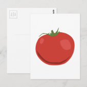 Tomate Postkarte (Vorne/Hinten)