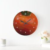 Tomate-Rot Große Wanduhr (Zuhause)