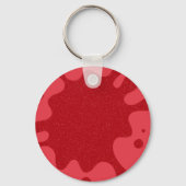 Tomate Rot Splash Schlüsselanhänger (Vorderseite)