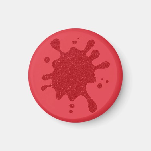 Tomate Roter Rausch-Spritzer Magnet – Anpassbar (Vorne)