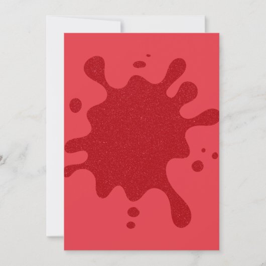 Tomate Roter Splash Individuelle Einladung (Vorderseite)