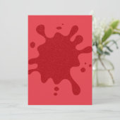Tomate Roter Splash Individuelle Einladung (Stehend Vorderseite)