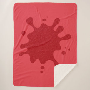 Tomate Roter Splatter Sherpa-Decke – Anpassbar Sherpadecke