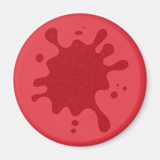 Tomate Roter Spritzer Magnet nach Maß (Vorne)