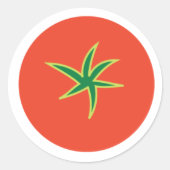 Tomate Runder Aufkleber (Vorderseite)