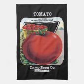 Tomate-Samen-Paket-Aufkleber Handtuch (Vertikal)