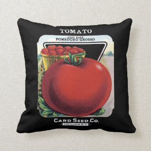 Tomate-Samen-Paket-Aufkleber Kissen