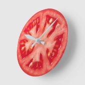 Tomate-Scheibe Runde Wanduhr (Winkel)