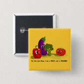 Tomate-Spaß Button (Vorne & Hinten)