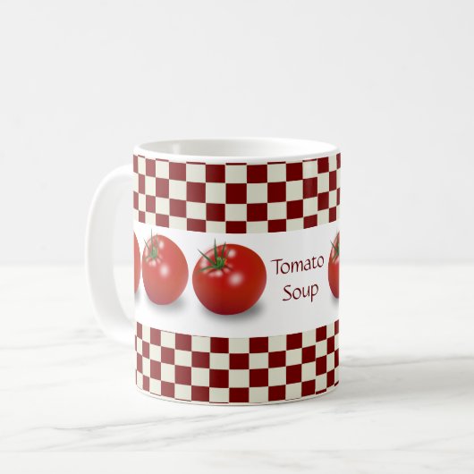 Tomate-Suppen-Tasse Kaffeetasse (Vorderseite Links)