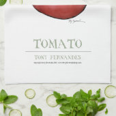 Tomate, tony fernandes küchentuch (Gefaltet)
