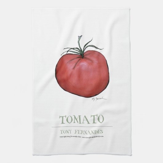 Tomate, tony fernandes küchentuch (Vertikal)