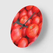 Tomate-Uhr Runde Wanduhr (Winkel)