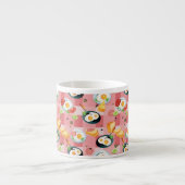 Tomate-und Spiegelei-Muster Espressotasse (Vorderseite)