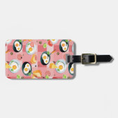 Tomate-und Spiegelei-Muster Gepäckanhänger (Vorderseite horizontal)