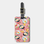 Tomate-und Spiegelei-Muster Gepäckanhänger (Vorderseite vertikal)