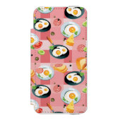 Tomate-und Spiegelei-Muster Incipio iPhone Geldbeutel-Hülle (Folio Vorderseite)