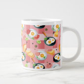 Tomate-und Spiegelei-Muster Jumbo-Tasse (Rechts)