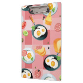 Tomate-und Spiegelei-Muster Klemmbrett (Links)