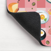 Tomate-und Spiegelei-Muster Mousepad (Ecke)