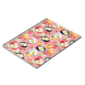 Tomate-und Spiegelei-Muster Notizblock (Linke Seite)