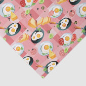 Tomate-und Spiegelei-Muster Seidenpapier (Ausschnitt)