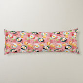 Tomate-und Spiegelei-Muster Seitenschläferkissen (Rückseite)