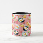 Tomate-und Spiegelei-Muster Tasse (Zentrum)