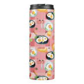 Tomate-und Spiegelei-Muster Thermosbecher (Rückseite)