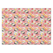 Tomate-und Spiegelei-Muster Tischdecke (Vorderseite (Horizontal))