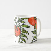 Tomate Vintag: Illustration des Agrarmarktes. Kaffeetasse (VorderseiteRechts)